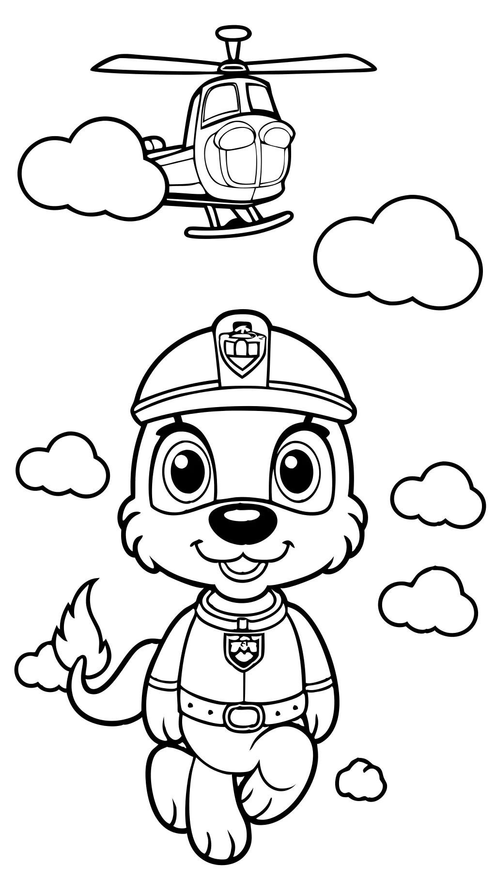 paw patrol coloring pages skye